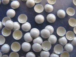 360 Halbperlen Glitter Weiss 2 mm