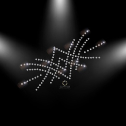 Hotfix Strass Bügelbild Applikation Motiv Ranke SS8 Crystal Strasssteinen 121231