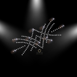 Hotfix Strass Bügelbild Applikation Motiv Ranke SS8 Crystal Strasssteinen 121231