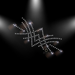 Hotfix Strass Bügelbild Applikation Motiv Ranke SS8 Crystal Strasssteinen 121231