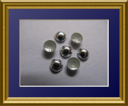 720 Dome Studs Silber Hochglanz 2mm