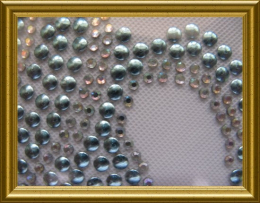 Strass Muschel Hellblau AB-Crystal 110615