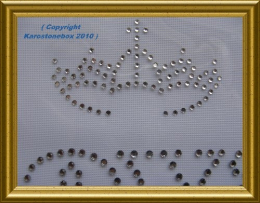 Strass Schrift Royal mit Krone 101118