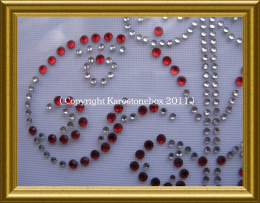 Hotfix Bügelbild Strass keltisches Ornament 110221