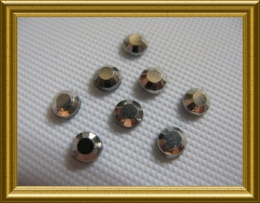 1000 Strasssteine SS6 ca. 2mm Silber