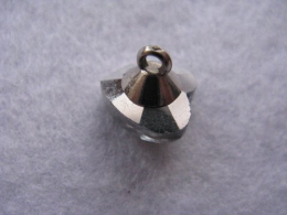 1 Schmuckknopf Knopf Glitzersteine Herz nähen basteln 12mm/18 C
