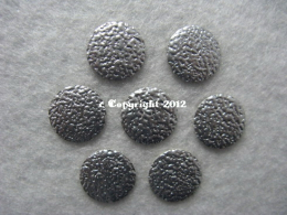 50 Hotfix Nailhead gehämmert 5mm Silber