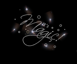 Hotfix Strass Bügelbild It’s Magic 120227 Crystal