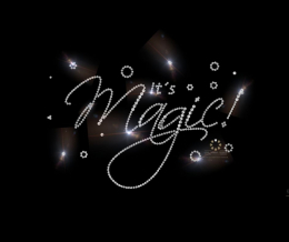 Hotfix Strass Bügelbild It’s Magic 120227 Crystal