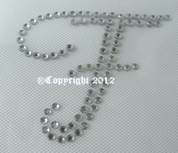 Strass Bügelbild Initialen Nr. 2 Buchstabe F120503