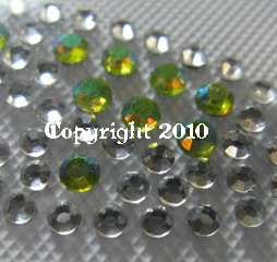 Hotfix Bügelbild schöne Strass Libelle AB Peridot 121206