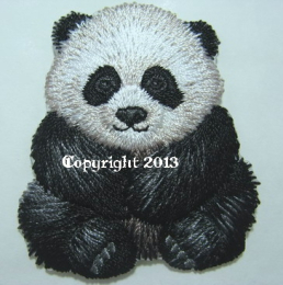 Patch Applikation Hotfix Bügelbild Panda Bär 15657-005