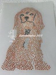 Hotfix Strass Bügelbild Cavalier King Charles Spaniel Ruby 130823 – Hundemotiv 17 x 10 cm