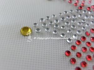 Strass Bügelbild Komiteemütze klein – Fasching & Karneval
