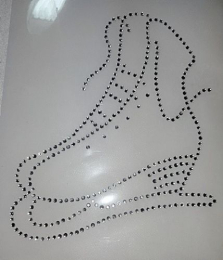 Hotfix Strass Bügelbild 1 Schlittschuh Eistanz 141216