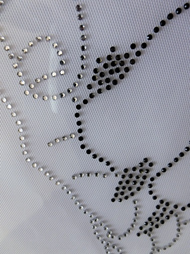 Hotfix Strass Bügelbild, Pfote, Hand, Give me Five