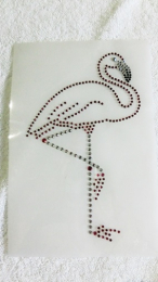 Strass Bügelbild Applikation Flamingo Strass 190517