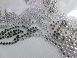 Strass Bügelbild Hirschkopf – Crystal Black Diamond Hotfix Motiv – 140317