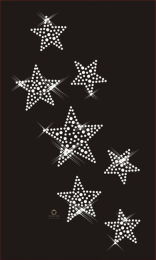 Hotfix Strass Bügelbild Sterne Sternenhimmel 200703