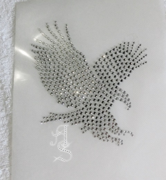 Strass Bügelbild Strassmotiv Strass Bilder Adler Crystal 140820