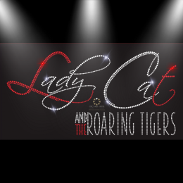 Lady Cat and the Roaring Tigers - Strass Logo UNVERKÄUFLICHES MUSTER