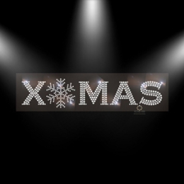 X-MAS Hotfix Strass Bügelbild 231109 Crystal