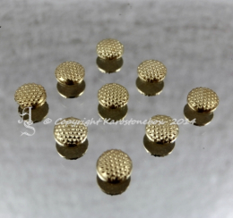 Nieten Bügelnieten rund grob 6 mm Gold