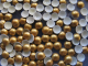 720 Halbperlen Glitter GOLD 3 mm