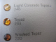 50 Swarovski Elements Strasssteine SS10 Topaz