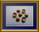 720 Dome Studs Gold Hochglanz 3mm