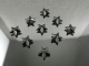 50 Nieten Stern 8mm Black Nickel