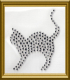 Strass Motiv Bügelbild Kleines Strass Katze Kätzchen Crystal 170420