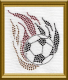 Fußball mit Flammen