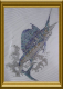 Strass Bügelbild Fisch Marlin Schwertfisch