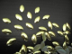 100 Metall Formen Oval 4x8 mm Gold