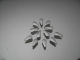 100 Metall Formen Tropfen 3x6 mm Silber