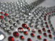 Hotfix Strass - Bügelbild traumhafte Gitarre rot 110214