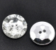 2 Schmuck Strass Knopf rund ca.16mm Crystal