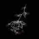 Hotfix Strass Bügelbild XXL Rose Crystal 110713