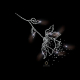 Hotfix Strass Bügelbild XXL Rose Crystal 110713