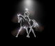 Strass Pferd Reiter Dressur Traversale – Hotfix Bügelbild 110930 li.