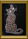 Süßes Kätzchen Braun Glitter 081528-01da
