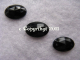 15 Aufnähsteine Oval Schwarz 12x8 mm – Glitzernde Aufnähstrass Steine für Textilien