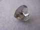 1 Schmuckknopf Knopf Glitzersteine Herz nähen basteln 12mm/18 C