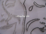 Strass Bügelbild Venezianische Masken – Karneval Schwarz Crystal
