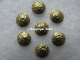 100 Hotfix Nailhead gehämmert 4mm Gold