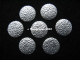 20 Hotfix Nailhead gehämmert 10mm Silber