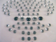 Hotfix Bügelbild Französische Lilie Strass Crystal/Schwarz 120123