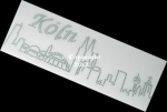 Strass Bügelbild Skyline Köln groß – Karneval Hotfix Motiv Crystal