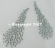Strass Bügelbild 2 süße Strass Federn Feder 120213